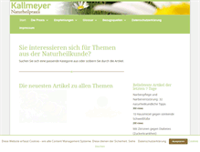 Tablet Screenshot of kallmeyer-naturheilpraxis.de